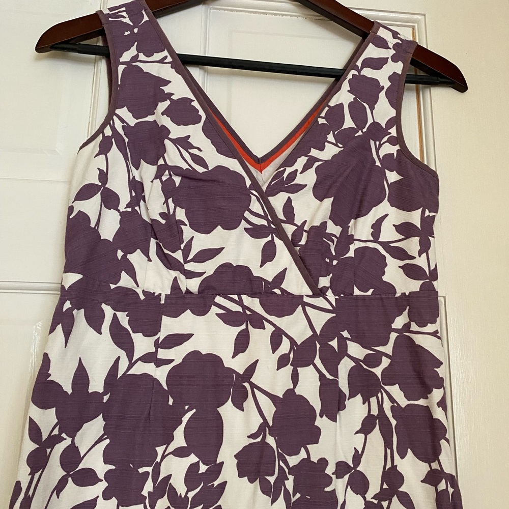 Boden Floral Purple Dress